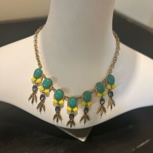 Elegant Gold and Green Necklace